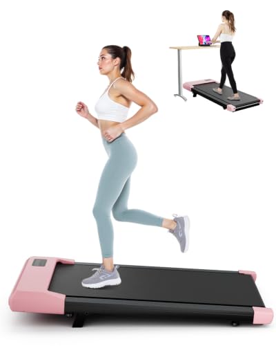 Image of Superun Walking Pad with 6% Incline, Under Desk Treadmill, 3 in 1 Portable Treadmills for Home with Remote Control LED Display, 2.5 HP Quiet Mini Treadmill for Office Home Use, 300 Lbs Capacity