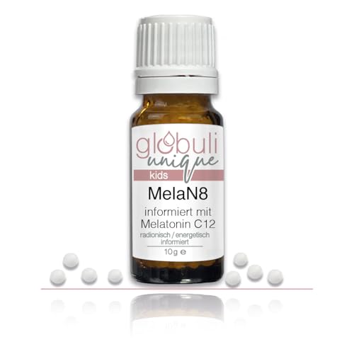MelaN8 Melatonin Streukügelchen · globuli unique · hormonfreie & sanfte Hilfe bei einschlafen, durchschlafen, innere Ruhe, erholsamer Schlaf · 10 g ca. 1100 St.