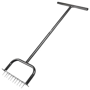 Gazonbeluchter Duurzame beluchter Grasbeluchter met montageaccessoires Beluchter Gazon T-handvat grasbeluchter draagbare handmatige gazonbeluchters voor gazons en tuinonderhoud losmaken grond 83 cm