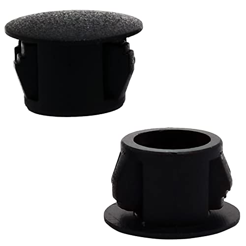 Image of 12mm Black Hole Plugs Plastic Flush Type Hole Plugs Snap in Locking Hole Tube,Tube Fastener Cover,Round Snap in Type Locking Furniture Hole Plugs,Panel Theft-Proof Door Plug(100pcs)