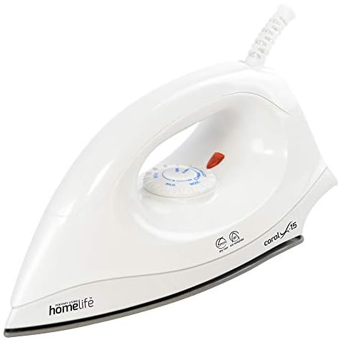 Homelife for easy living Coral X-15 1200w Dry Iron / Non-stick Soleplate / Variable Temperature Control / 2m Long Cord / E7051 / White Cover