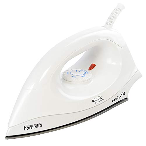 Homelife for easy living Coral X-15 1200w Dry Iron/Non-stick Soleplate/Variable Temperature Control...