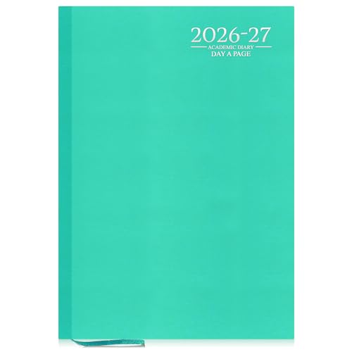 G4GADGET 2026-2027 Academic Diary A4 Week To View Teal Hardback August 2026 to July 2027 Weekly Planner Student Teacher School Organizer Timetable & Appointment Year Planner