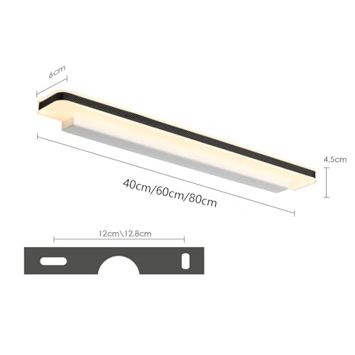 Iluminación de pared rectangular LED moderna para pasillos y baños 4