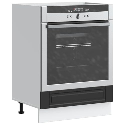 Mimdixy Armario de esquina inferior para cocina, armario de cocina, color negro, material de madera, para cocina, salón, comedor, embalaje compacto y fácil montaje