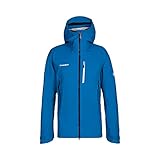 mammut giacca convey tour hooded gore-tex 2 tasche frontali compatibili con cinture da arrampicata con chiusura lampo impermeabile