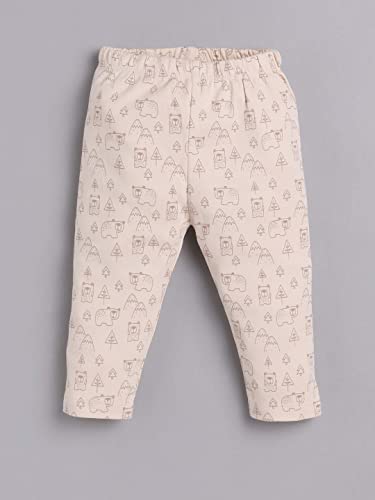 Image of Baby GO Baby Boys & Girls Cotton Pajama Pants Pack of 3 | Soft Breathable Elastic Waist Printed Lounge Pants for Newborn Infants | Comfortable Nightwear Bottom Set