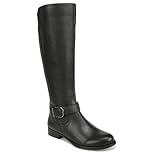 Naturalizer Womens Jaya Knee High Fashion Boot - Wide Calf Black Wide Calf 12 M