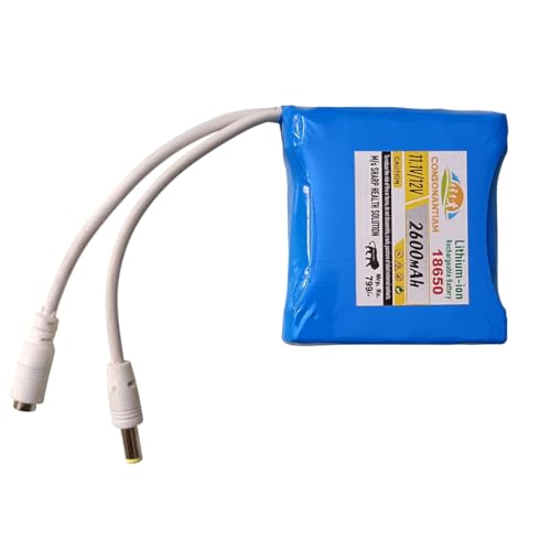 Image of 12V Li-ion Battery Pack 2600mAh 3S 18650 Rechargeable Lithium-ion Battery (11.1V-12.6V) for Power Banks IoT Devices Bluetooth Speakers Robotics & Industrial, Inbuilt 3S-10-A BMS Security.