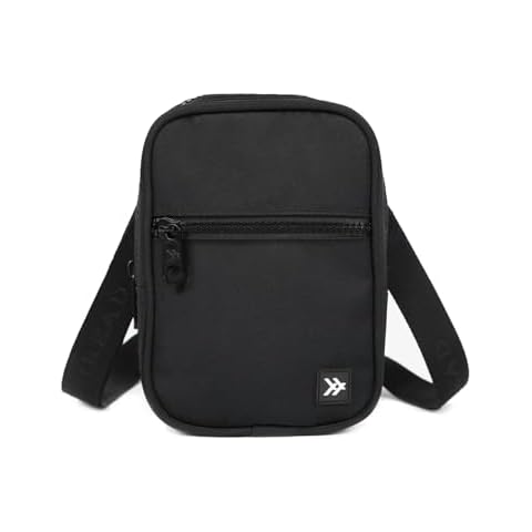 Thread Wallets Small Crossbody Bags for Women & Men, Stylish Sling Backpack, Chest Bag for Everyday Use, Small Bag for Travel, Phone, Wallet & More, Phone Crossbody Bag Keeps Valuables Secure (Black) Cover