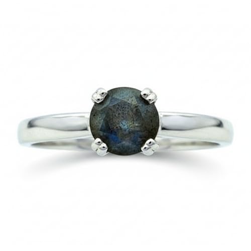Anneau labradorite véritable et argent le cadeau idéal fait à la main