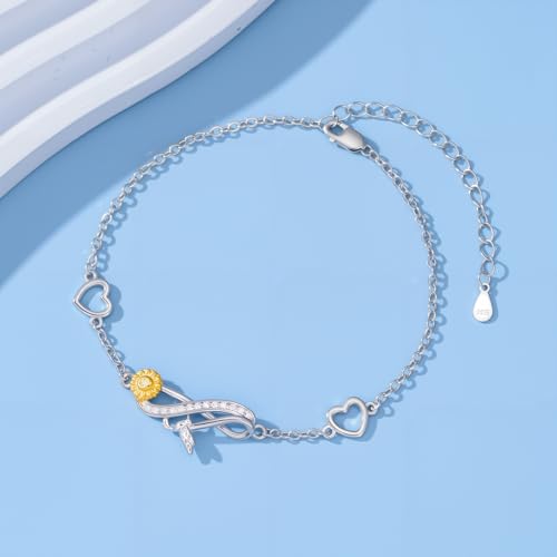 Image of 925 Sterling Silver Layered Ankle Bracelets for Women Jewelry Gifts | 925 Sterling Silver Layered Sea Turtles /Elephant /Wave Anklet Animal Bracelet Summer Ocean Beach Jewelry Gifts for Women
