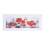 Shophubio Lienzo moderno con diseño de flores rojas, hotel