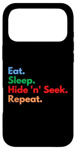 Eat Sleep Hide 'n' Seek ���s�[�g �������� �v���C���[���D�� �X�}�z�P�[�X iPhone 17 Pro Max �p