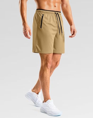 Image of G Gradual Men's Gym Workout Shorts Zipper Pockets 5 inch / 7 inch Quick Dry Breathable Runing Athletic Short for Men