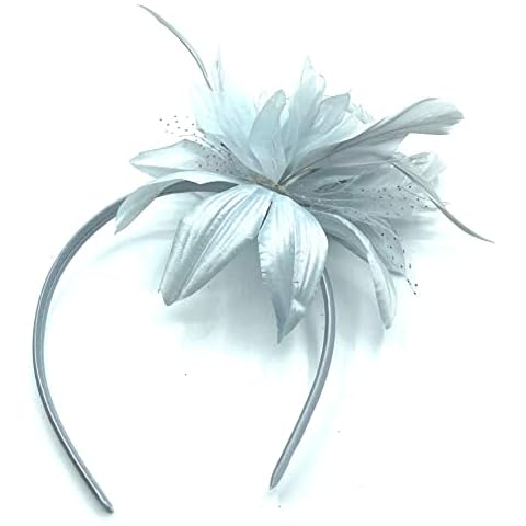 Grey Feather Aliceband Fascinator for Events Cover