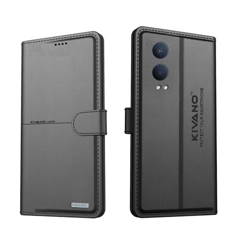 Image of Compatible with OnePlus Nord CE 4 Lite 5G Flip Cover | Leather Finish | Inside Pockets & Inbuilt Stand | Shockproof Wallet Style Magnetic Closure Back Cover Case