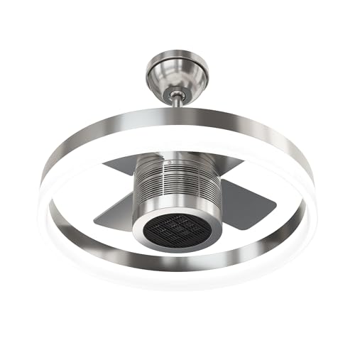 SKYX 2250-BN SkyFan and Turbo Heater 4 Blade 24in Plug and Play LED Fandelier with Heater