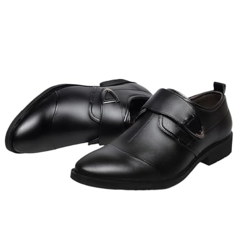 Men Formal Oxford Shoes Casual Non Slip Low Top Anti-Slip Monk Shoe Vegan Leather Party Slip On Breathable2