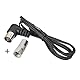 Bingfu FM UKW Radio Antenne Wurfantenne 75 Ohm Koax-Kupplung Dipolantenne Zimmerantenne und Koax-Stecker auf F Stecker Adapter für HiFi AM/FM Radio Yamaha Oenon Bose Sherwood Marantz
