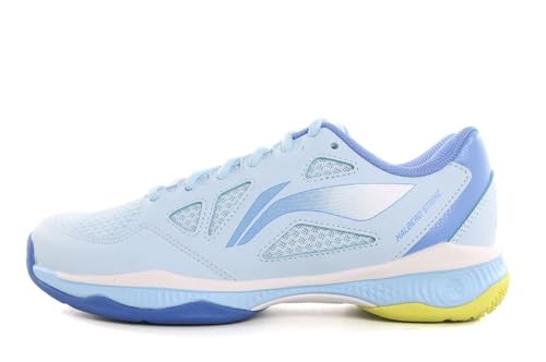 Image of LI-NING Halberd Strike Unisex Badminton Shoes Anti-Slip Featherlight Rebound Professional Training Sports Sneakers Glacier Blue/Bright Cobalt Blue US 9