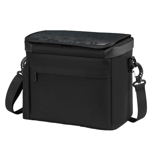 ハンドルバーバッグ - 保温フードキャリア | 防水断熱ポーチ ポータブルピクニックボックス 保温性のある大容量収納 キャンプライド、ツーリング、配達用の取り付け簡単