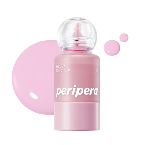 Image of PERIPERA SYRUPY TOK CHEEK Liquid Blush| Dewy Finish with Long-Lasting Hydration, Buildable & Blendable Color, Natural Glow for Cheeks, Safe for Sensitive Skin (10 PALE LAVENDER)