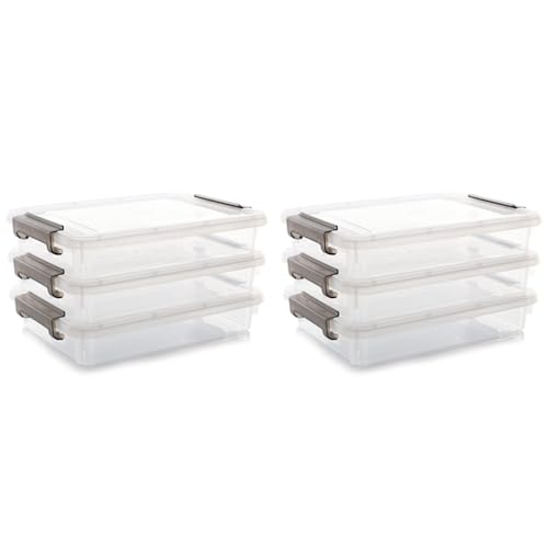 Boîte de Rangement Transparente pour Projets Portables et Loisirs Créatifs