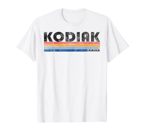 Kodiak AK T-Shirt im Vintage-Stil der 1980er Jahre T-Shirt