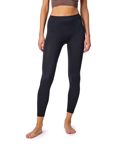 Ladeheid Pantaloni Calzamaglia Lunghi Intimo Termico, Donna per Sport Invernali Sci, Snowboard Corsa all'aperto LA40-261 (Nero, L)