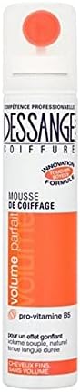Dessange Paris Professionnelles Styling Foam for Fine Hair Without Volume 200 ml (Pack of 2)