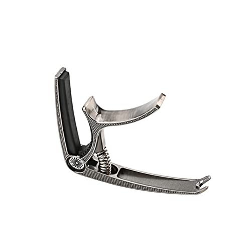 Yardwe Guitar Clip Metal Capo Portable Tone Modifier for Classical Guitar Durable Clamp Tuning Accessory with Quick Release for All Frets Snake Pattern Design