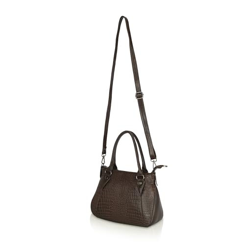 Image of DORPER MONEY Hill Full-Grain Durable Leather Top-Handle satchel Tote Handbags & Shoulder Sling Bags For Women Office Branded Stylish Latest
