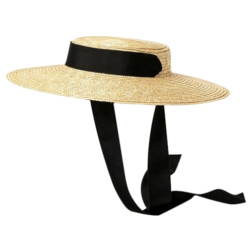 Chapeau de paille d'été pour femme idéal pour le plein air