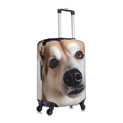 Animal dog photo Luggage Cover Washable Stretch Suitcase Protector Anti-Scratch Luggage Sleeve Elastic Baggage Cover Fits 18-32 Inch Medium3