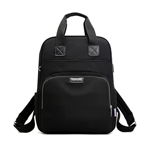 Mochila Impermeável Feminina Escolar Fashion Resistente,Mochilas Para Notebook Preto