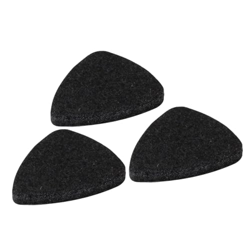 BESPORTBLE 3個羊毛フェルト製柔らかいギターピックフォークエレキギター用ウクレレプレクトラム耐久性とな音響効果