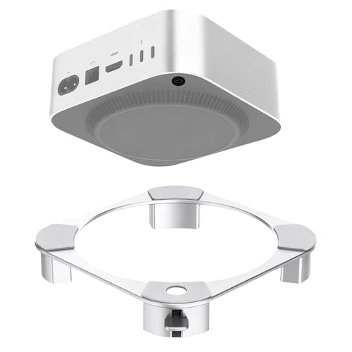 Ya en manzanajugosa.com: XPJBKC Soporte para Mac Mini M4/M4 Pro, Base de Escritorio con Ventilación, Acceso al Botón de Encendido y Disipación del Calor, Antideslizante Estable Soporte de Aluminio para Mac Mini M4 y M4 Pro