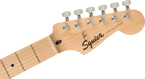 Image of Fender Squier Sonic Stratocaster - Arctic White Bundle with Mustang Micro Headphone Amplifier, Cable, Tuner, Strap, Picks, and Austin Bazaar Instructional Video