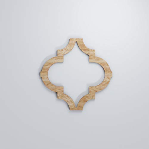 Image of Ekena Millwork WALW12X12X0375MRKRO Marrakesh 3 /8 inchT Decorative Fretwork Wall Panels, 11 3 /8 inchW X 11 3 /8 inchH, Red Oak