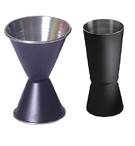 Dynore Dynore Stainless Steel Set Of 2 Double Sided Black Peg Measures – 30 And 60, 20 And 40 Ml Each For Rs. 116 @ 77 %