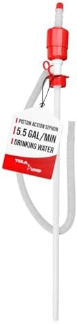 BPA FREE - TERAPUMP(TM) TRDRUM20 Drum Barrel Manual Siphon Pump
