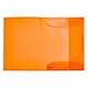 HERMA Sammelmappe A3 Neon Orange Transluzent, Eckspanner-Mappe aus Kunststoff mit Gummizug und Innenklappen für Kinder, Jungen und Mädchen