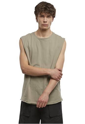 Urban Classics Men's Open Edge Sleeveless Tee, Paleolive, 3XL