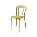 CONNUBIA Sedia Modello Caffe' in Polipropilene Set 4 Pezzi - Disponibile in 5 Colori - CALLIGARIS (Senape Opaco)