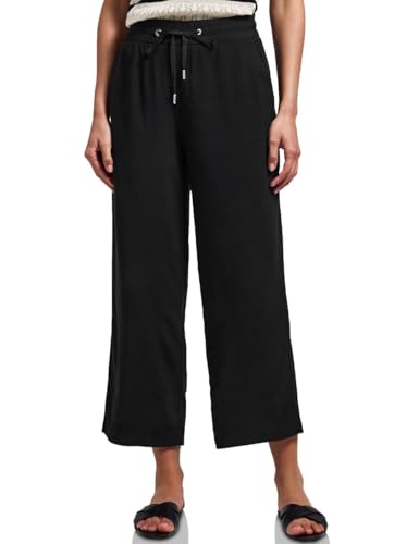 Street One Pantalones de Pierna Ancha para Mujer, Negro, 42