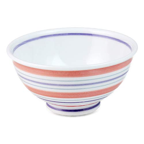 ランチャン 飯碗 ミニ 茶碗  マルチ ライン N912651 φ10.5×5.2cm 波佐見焼 日本製