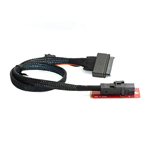 Sukvas Riser PCI-Express PCI-E 3.0 x1 x4 x8 x16 �I�X-�I�X �O���t�B�b�N�J�[�h�g�����C�U�[ PCIe���X-���X���{���P�[�u�� 5-60cm - (�P�[�u������:10cm�A�J���[:R22FF)
