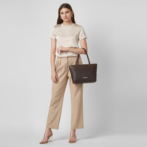 Image of Caprese Fergi Medium Tote Bag for Women | Stylish, Durable, Multi-Compartment Design for Work, Travel, Shopping | Large Capacity, Comfortable Straps, Ideal for Tab & Essentials