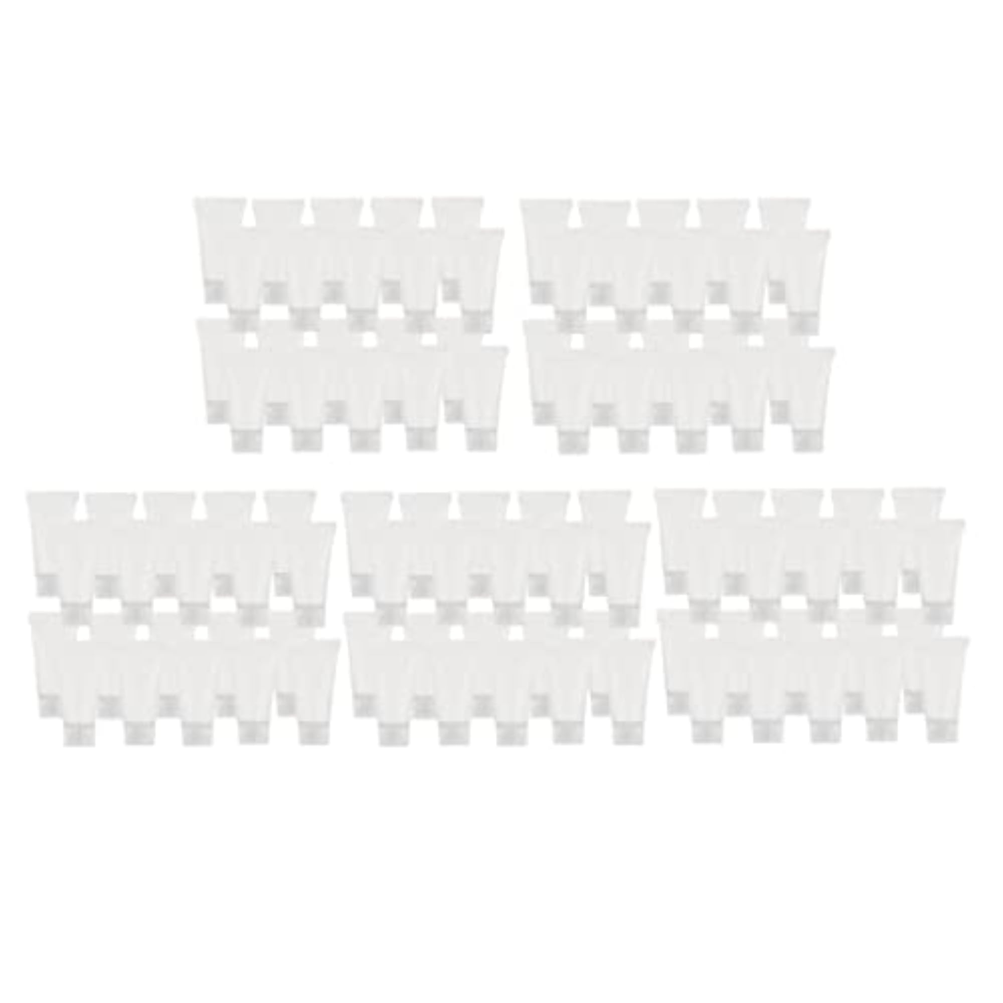 100x PVC Screw Cap Hand Cream Face Wash Squeeze Tubes